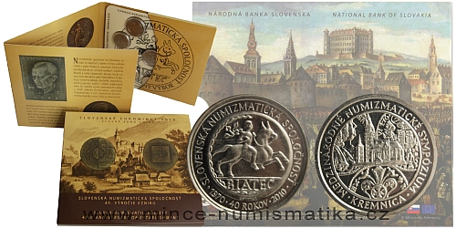 Sada oběžných mincí SR 2010 - 40. výročie Slovenskej numizmatickej spoločnosti