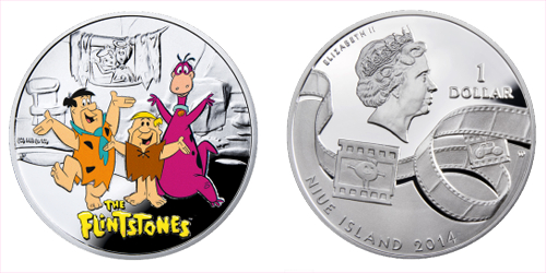 2014 - 1 $ Niue Island - Flintstoneovi Ag