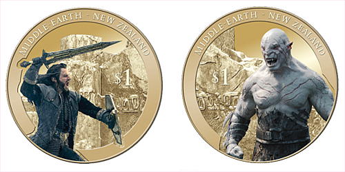 2014 - 2x 1 $ Nový Zéland - The Hobbit: Bitva Pěti armád - Thorin a Azog