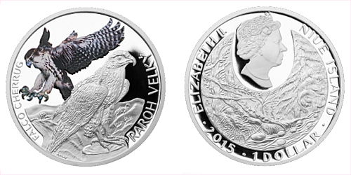 Stříbrná mince 1 NZD Raroh velký (ohrožená příroda)