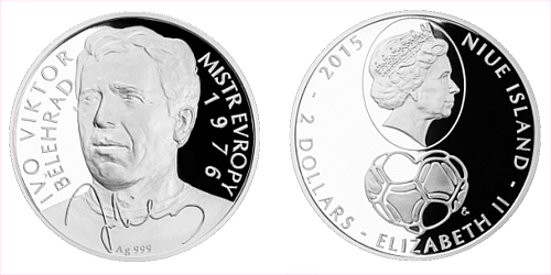 Stříbrná mince 2 NZD Ivo Viktor