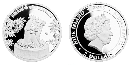 Stříbrná mince 2 NZD Víla Amálka