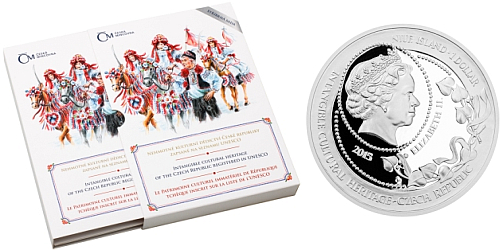 Sada šesti stříbrných mincí 1 NZD České tradice na seznamu UNESCO