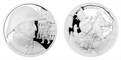 Stříbrná medaile Dějiny válečnictví - Bitva u Waterloo