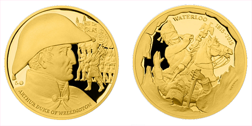 Zlatá uncová medaile Dějiny válečnictví - Bitva u Waterloo
