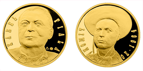 Zlatá půluncová medaile Karel Fiala - Limonádový Joe