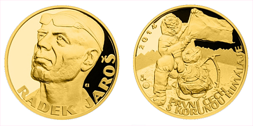 Zlatá čtvrtuncová medaile Radek Jaroš číslovaný blistr 