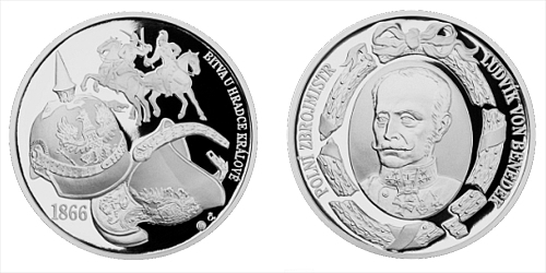 Stříbrná medaile Dějiny válečnictví - Bitva u Hradce Králové