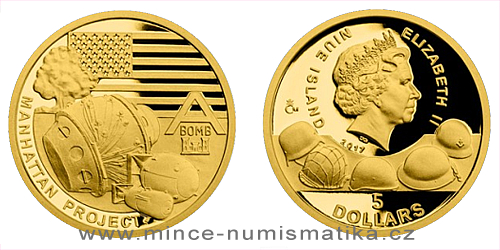 Zlatá mince Válečný rok 1942 - Projekt Manhattan