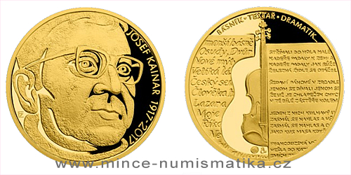 Zlatá půluncová medaile Josef Kainar