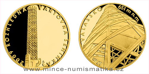 Zlatá čtvrtuncová medaile Rozhledna Vartovna
