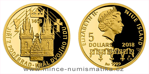 Zlatá mince Doba Jiřího z Poděbrad - Král dvojího lidu