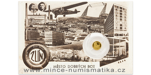 Zlatá mince Zlín - Baťův mrakodrap