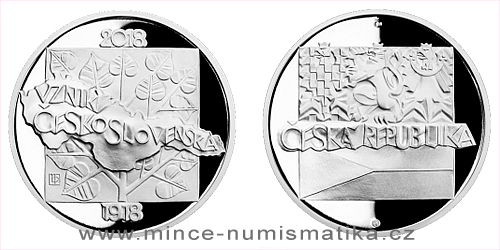 Stříbrná medaile Vznik Československa
