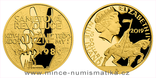 Zlatá mince Cesta za svobodou - Sametová revoluce