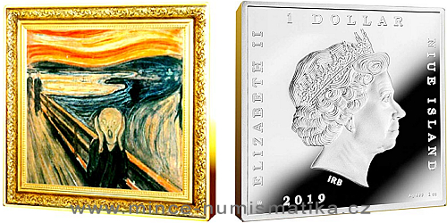 2019 - 1 NZD Edvard Munch - Scream / Výkřik