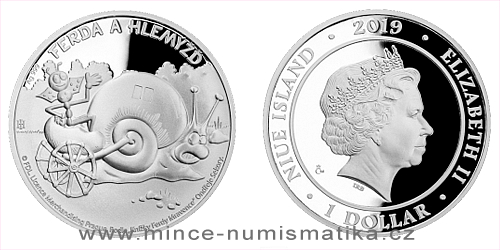 Stříbrná mince Ferda a Hlemýžď