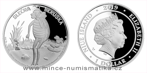 Stříbrná mince Slečna Beruška