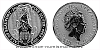 Stříbrná 2 Oz mince Queen's Beasts The Yale of Beaufort 2019 - 10 kusů (original balení v tubě)