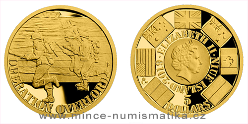 Zlatá mince Válečný rok 1944 - Operace Overlord
