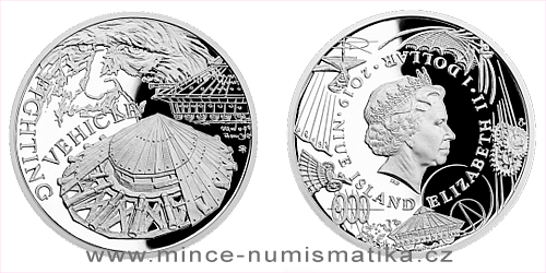 Stříbrná mince Vynálezy Leonarda da Vinci - Tank