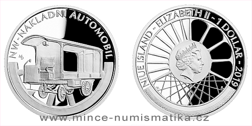 Stříbrná mince Na kolech - Nákladní automobil Tatra Kopřivnice