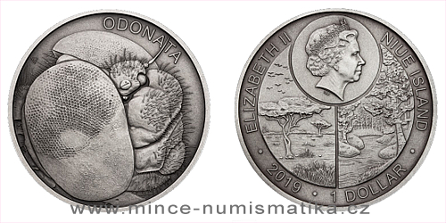 Stříbrná mince Zvířecí rekordmani - Vážka