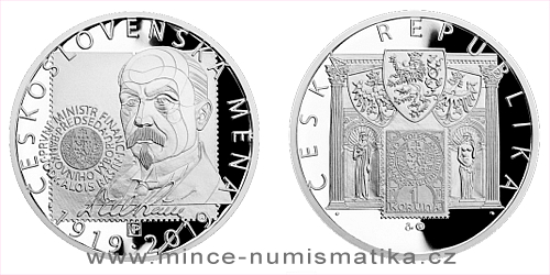 Stříbrná medaile Zavedení československé měny