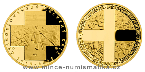 Zlatá půluncová medaile Založení Československého červeného kříže