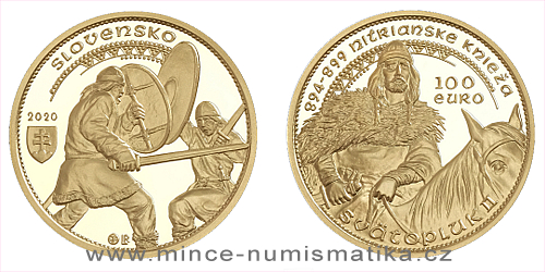 100 € - Nitrianske knieža Svätopluk II.