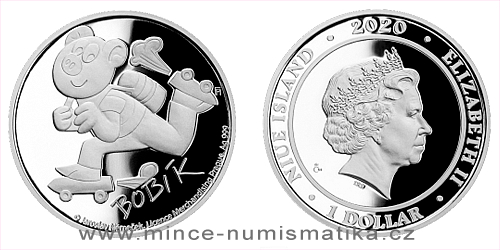 Stříbrná mince Čtyřlístek - Bobík