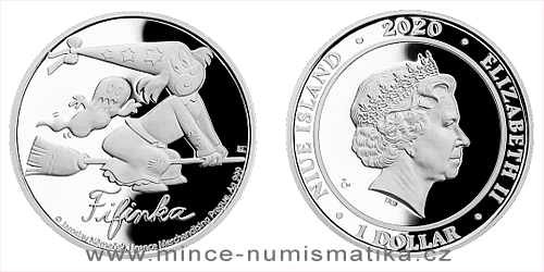 Stříbrná mince Čtyřlístek - Fifinka