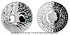 Stříbrná mince Crystal Coin - Strom života