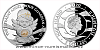 Stříbrná mince Crystal Coin - Anděl strážný - Betlémské světlo