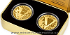 Sada dvou zlatých mincí Konec 2. světové války
