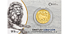 Zlatá uncová investiční mince Český lev 2020 proof číslovaný obal