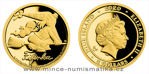 Zlatá mince Čtyřlístek - Fifinka