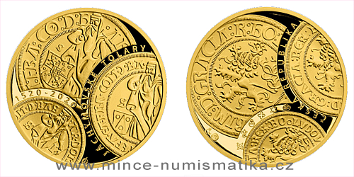 Zlatá půluncová medaile Zahájení ražby jáchymovských tolarů
