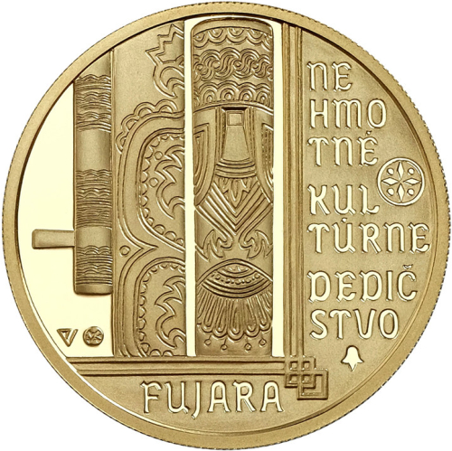 2021_100_Euro_Au_Fujara_hudebni_nastroj_proof_revers