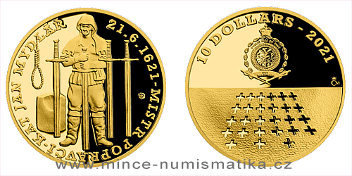 Zlatá mince Staroměstská exekuce - Kat Mydlář