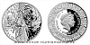 Stříbrná mince Legenda o králi Artušovi - Merlin a draci