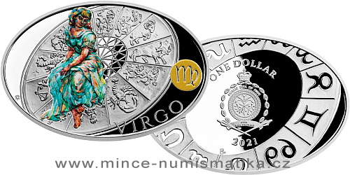 Stříbrná mince Znamení zvěrokruhu - Panna
