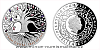 Stříbrná mince Crystal coin - Strom života Léto