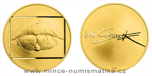 Zlatá dvouuncová medaile Jan Saudek - Marie č.1