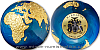 2021 - 5 $ - 3 Oz The Blue Marble Earth (modrá planeta Země) pozlaceno