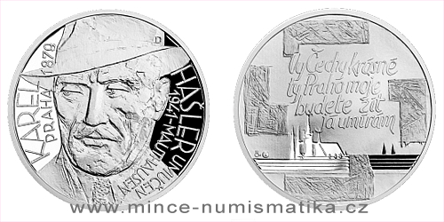 Stříbrná medaile Národní hrdinové - Karel Hašler