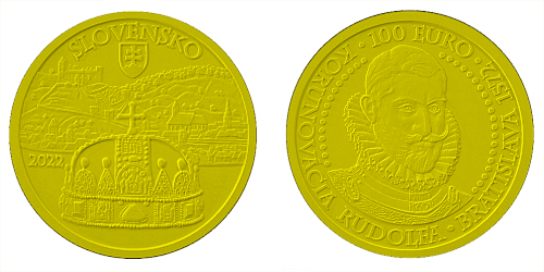 100 € - Bratislavské korunovácie – 450. výročie korunovácie Rudolfa