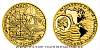 Zlatá čtvrtuncová mince Objevení Ameriky - Leif Eriksson