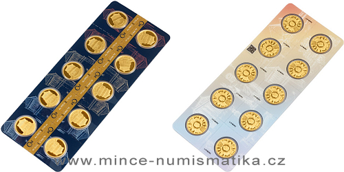 Zlatá 1/10 Oz mince Sedm divů starověkého světa - Mauzoleum v Halikarnassu 10 ks