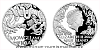 Stříbrná mince Kniha Džunglí - Mauglí a had Ká